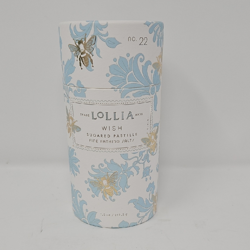 New Margot Elena Lollia Wish Sugared Pastille Fine Bathing Salts 7.5oz Unopened